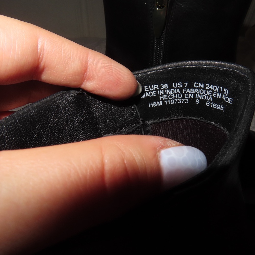 H&M Sleek Black Ankle Boots